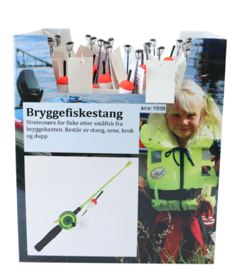 CAL Bryggefiskestang - Stintesnøre og dupp/Krok