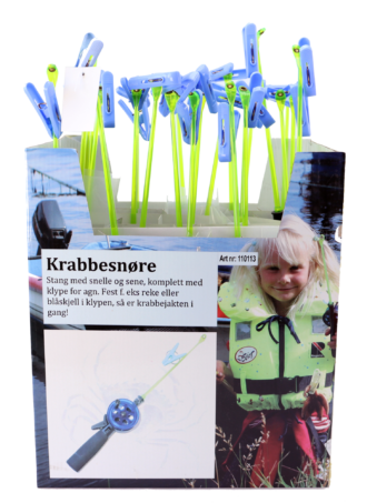 CAL Krabbesnøre - Stang med klype - Barn