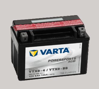 VARTA MC Batteri 12V 8AH 135CCA (152x88x106mm) +venstre YTX9-BS