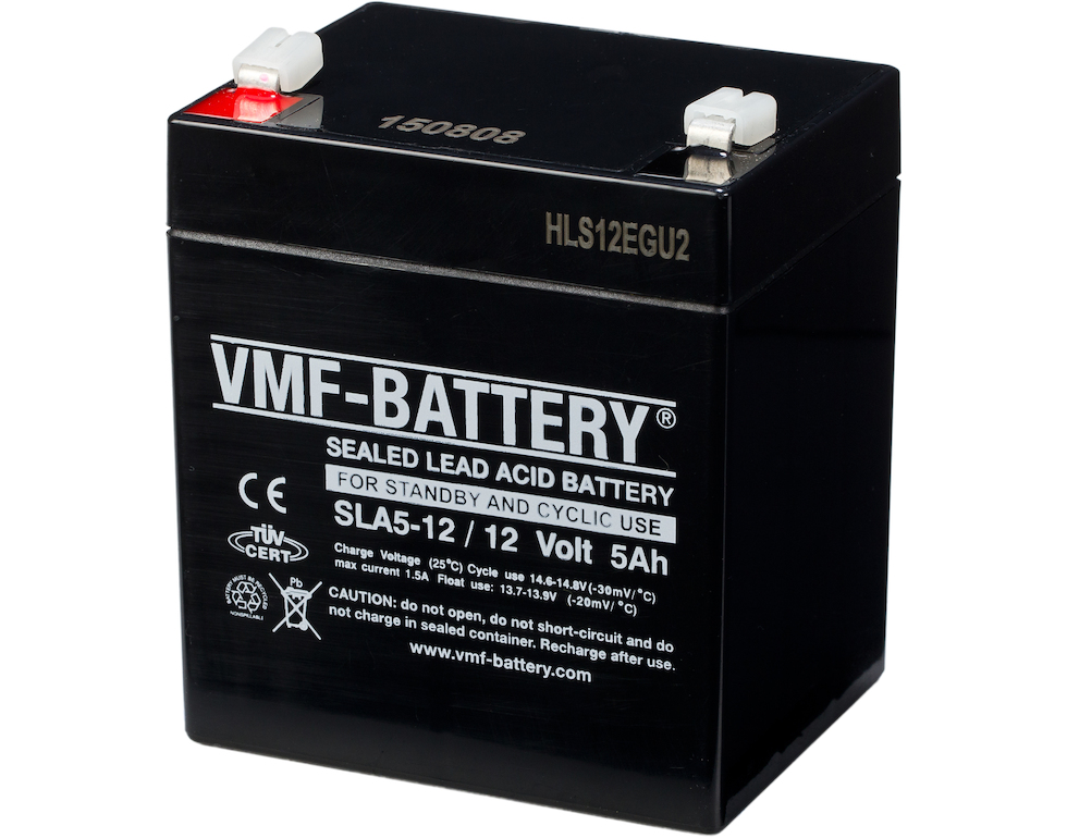 VMF 12V 5AH AGM Batteri (tilsvarer Ritar RT1250) 1 VMF 12V 5AH AGM Batteri (tilsvarer Ritar RT1250)
