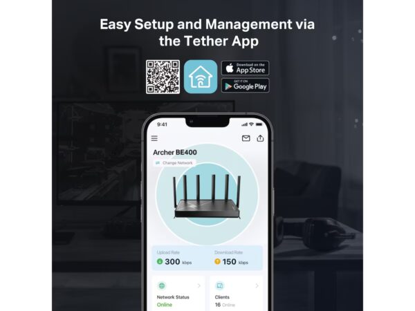 TP-Link Archer BE400 router - Bilde 8