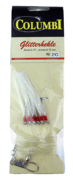 Columbi Glitterhekle - Kroksett - 6 stk - 2/0