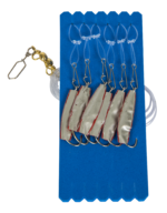 Osean Kroksett Makrellharpe - 5 stk Reflexbait - 4/0