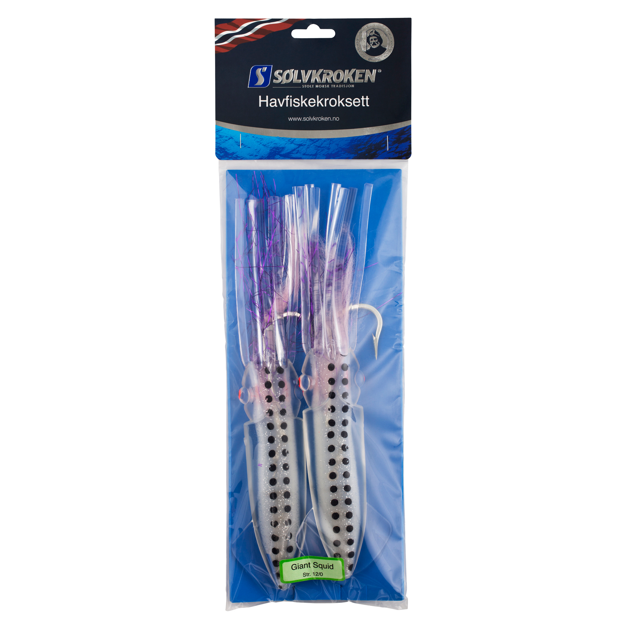 Sølvkroken Giant Squid - Kroksett - 12/0