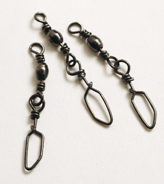 Sølvkroken SnapSølvkroken Svivel - 10pk - Messing - Sort
