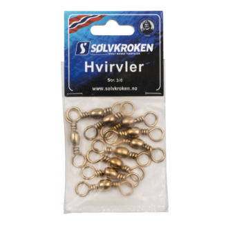 Sølvkroken Svivel - 10pk - Messing
