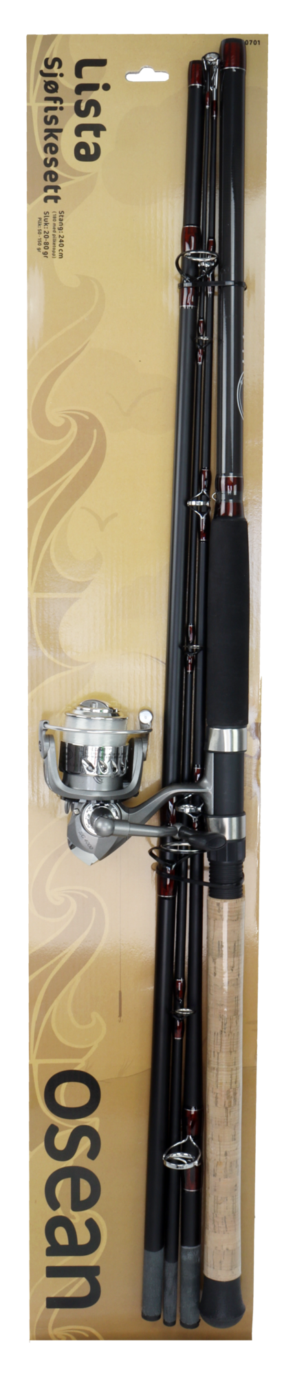 Osean Fiskesett Lista - 210 cm - 20-150gr - Havfiske 1 Osean Fiskesett Lista - 210 cm - 20-150gr - Havfiske