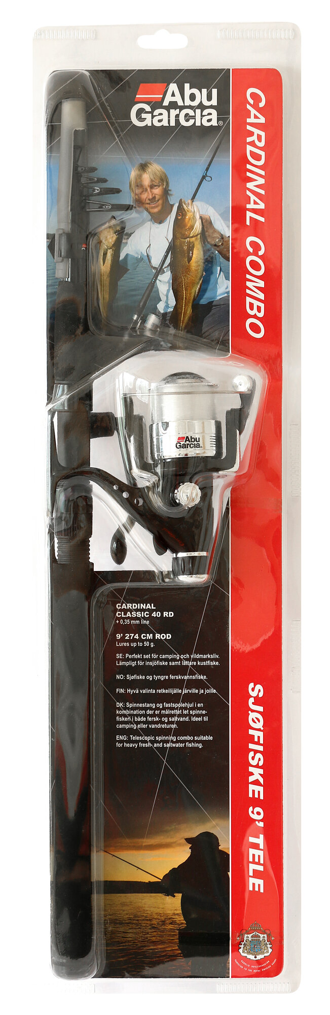 Abu Cardinalsett Sjøfiske 9' - 274 cm - 5-50gr - Kombo - Teleskop 1 Abu Cardinalsett Sjøfiske 9' - 274 cm - 5-50gr - Kombo - Teleskop