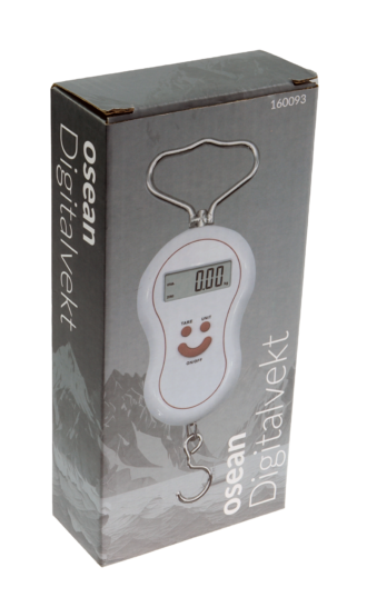 Osean Digitalvekt - 2xAAA - opp til 50 kg - fiske og reise