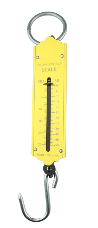 CAL Fiskevekt messing - Analog - 0-25 kg