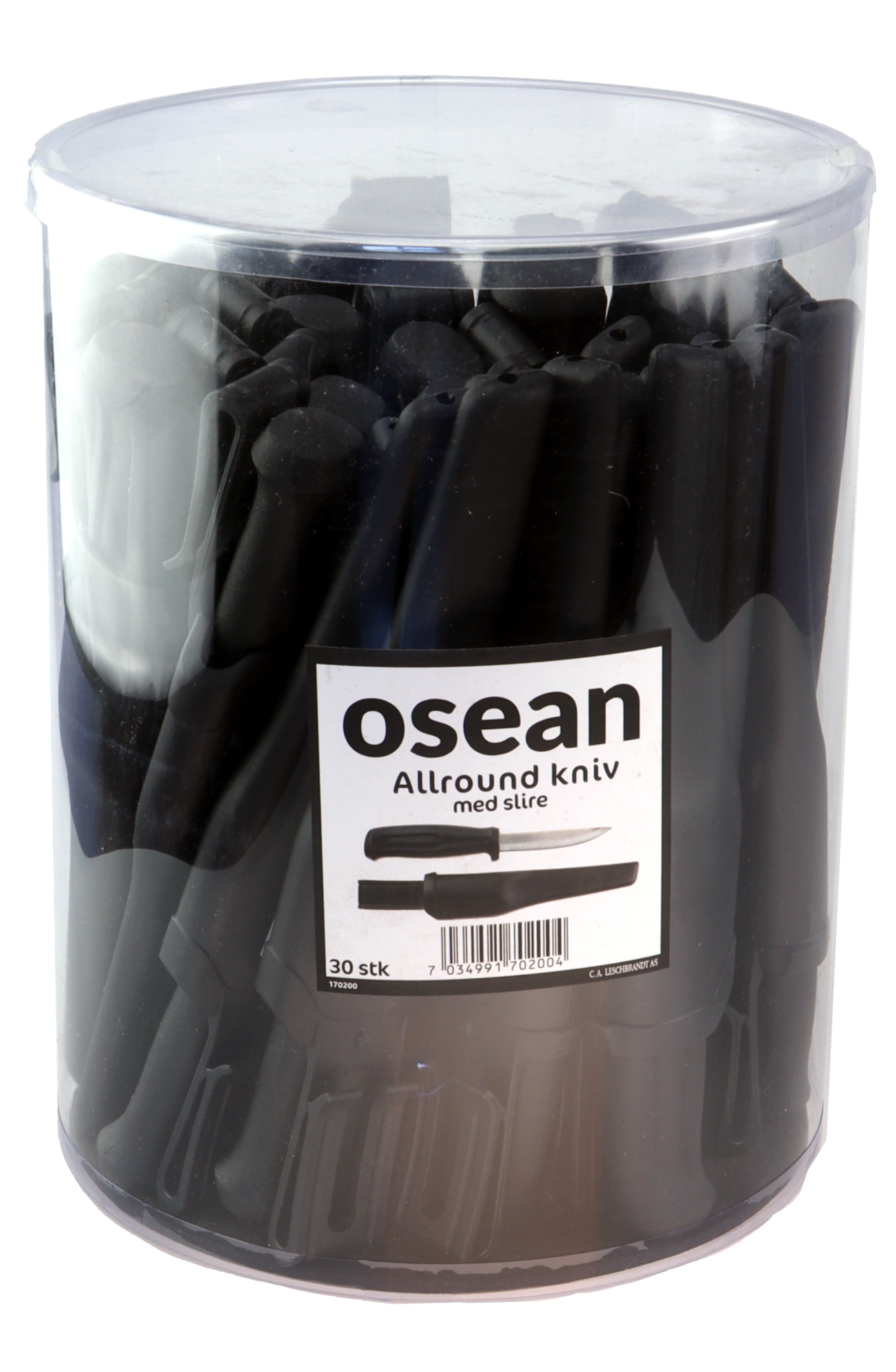 Osean Allround kniv - 30stk - Knivbøtte - med slire 3 Osean Allround kniv - 30stk - Knivbøtte - med slire - Bilde 3