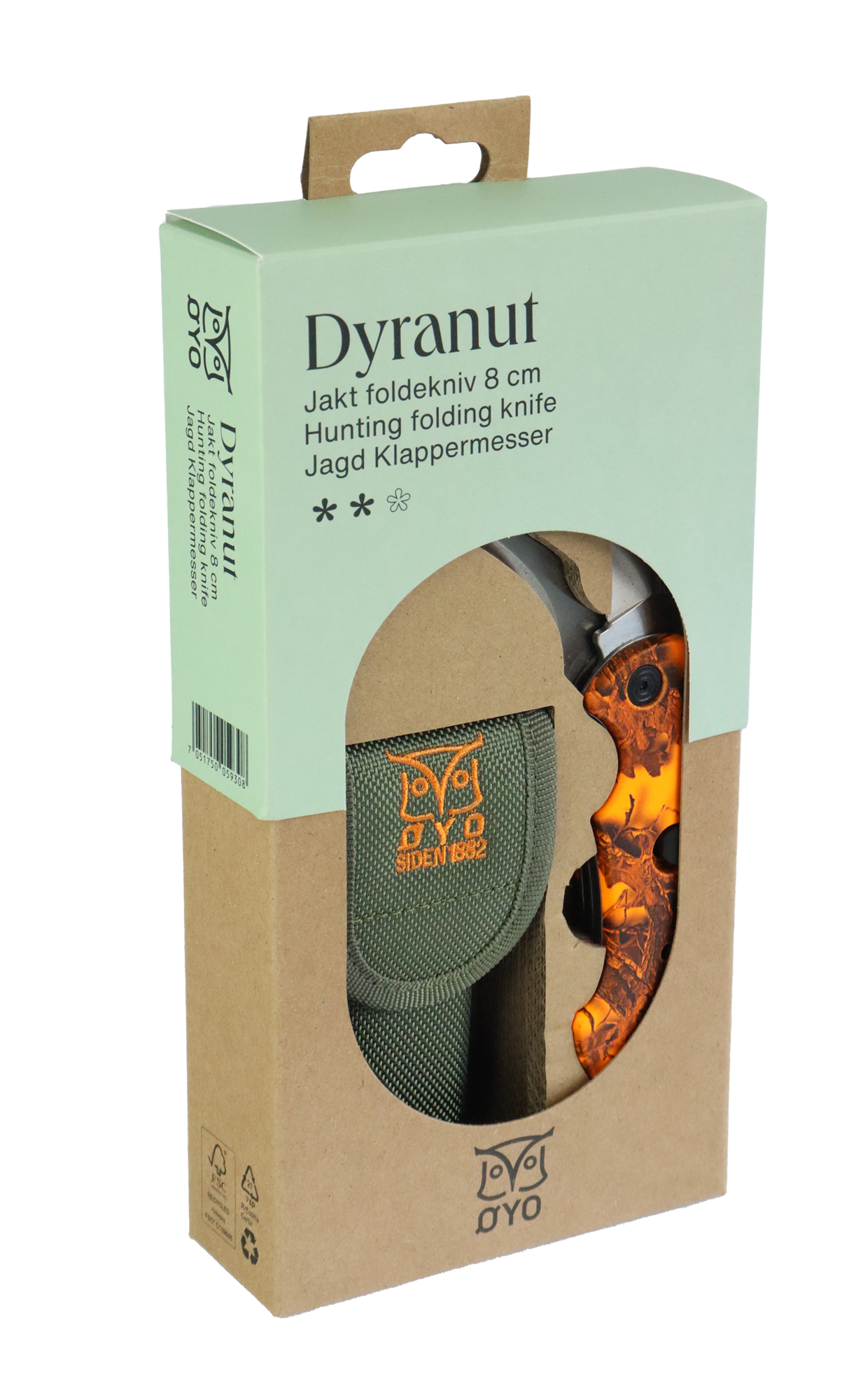 Øyo Kniv Dyranut - Foldekniv - Jakt 1 Øyo Kniv Dyranut - Foldekniv - Jakt