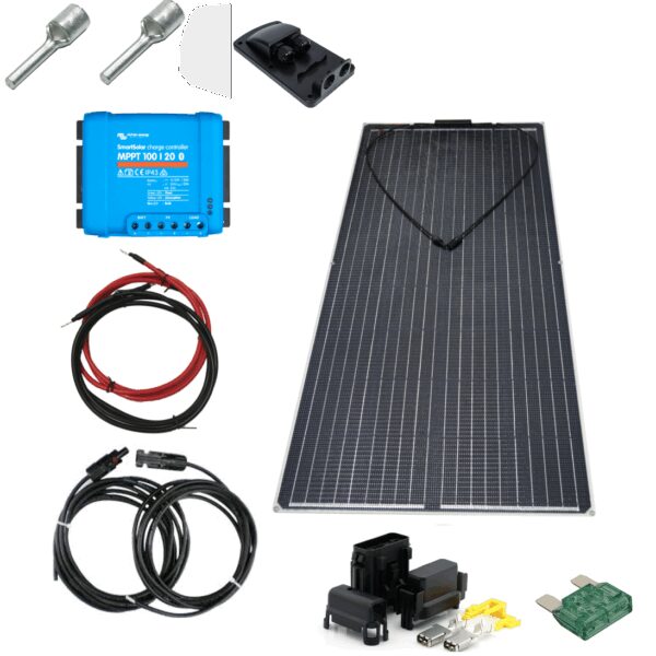 SKANBATT 1950x710 - 270W Flexi komplett kit med Victron BT MPPT