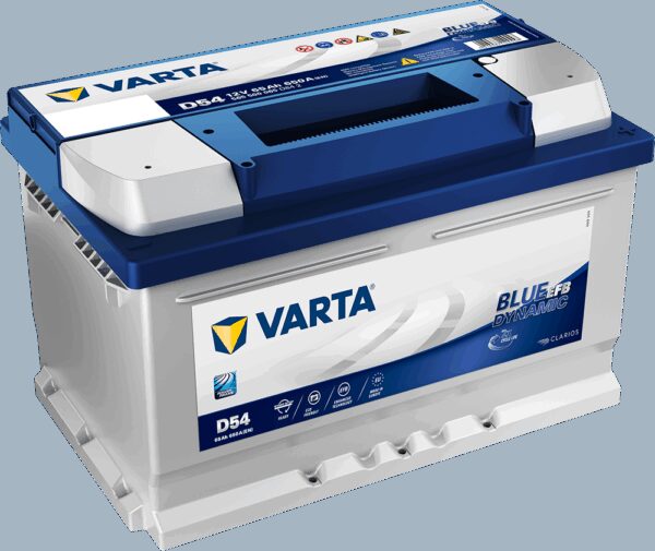 VARTA Blue Dynamic EFB Batteri 12V 65AH 650CCA (278x175x175/175mm) +høyre D54