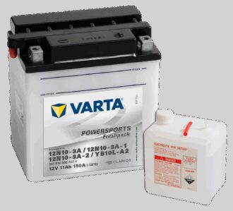 VARTA MC Batteri 12V 11AH 150CCA (136x91x146mm) +høyre YB10L-A2