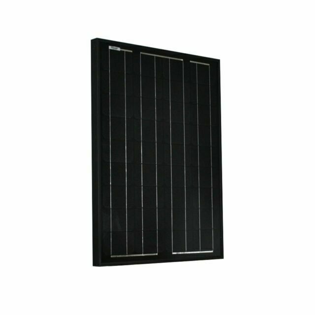 SKANBATT Solcellepanel Mono 50W Sort - 710x395x25mm 1 SKANBATT Solcellepanel Mono 50W Sort - 710x395x25mm