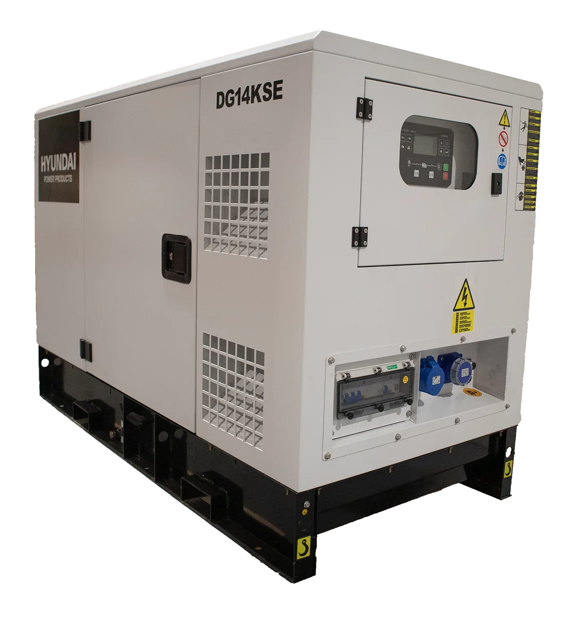 HYUNDAI DG14KSE Diesel strømaggregat 230V 3-Fase 13,8kVA  - 1500RPM - Vannkjølt - Bilde 1