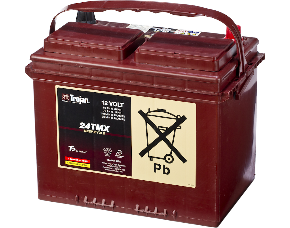 TROJAN Deep Cycle Traksjonsbatteri 12V 85AH (277x168x235mm) +venstre 1 TROJAN Deep Cycle Traksjonsbatteri 12V 85AH (277x168x235mm) +venstre