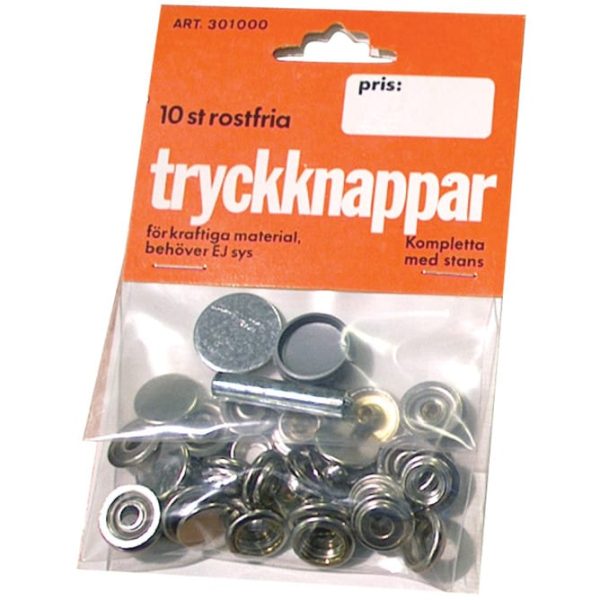 Trykknapper - 10 stk