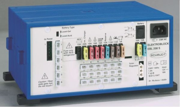 Schaudt EBL211 strømsentral for bobiler