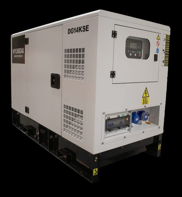 HYUNDAI DG14KSE Diesel strømaggregat 230V 3-Fase 13,8kVA  - 1500RPM - Vannkjølt