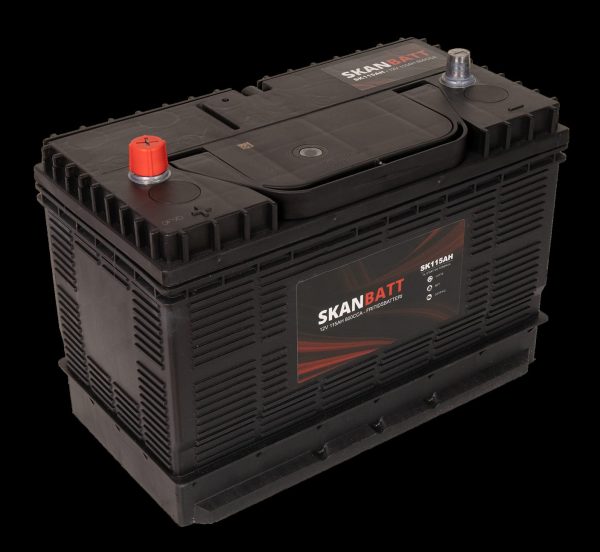 SKANBATT Fritidsbatteri 12V 115AH 800CCA (330x172x222/242mm) +midtstilt
