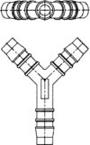 Y-stykke plast