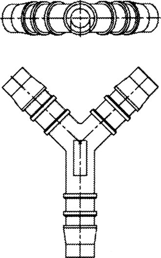 Y-stykke plast