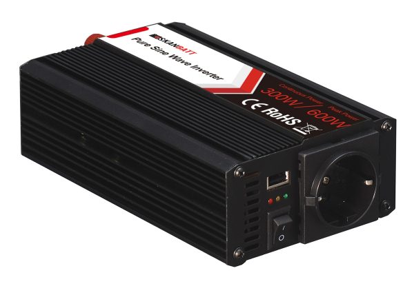SKANBATT Inverter 24V 300W (600W) Ren Sinus NB! B-VARE