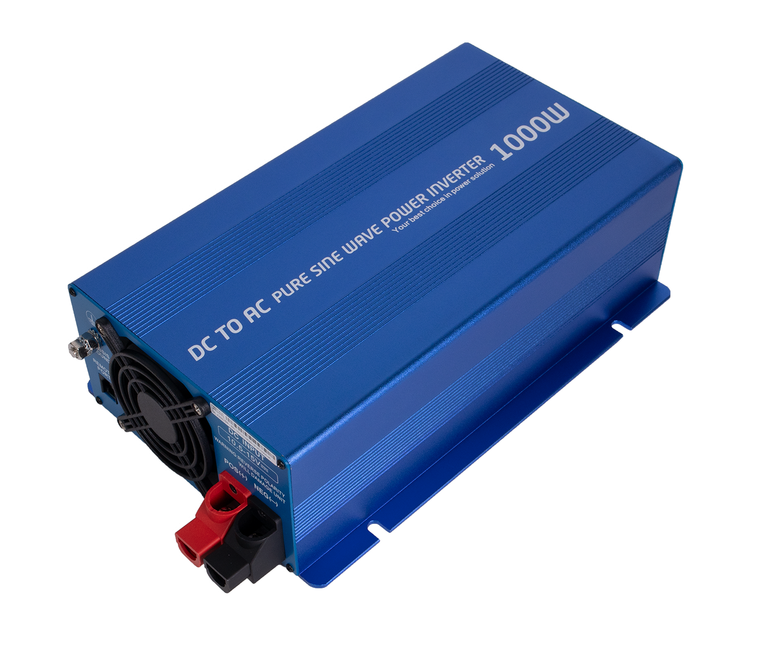INVERTER 12V 1000W Ren sinus m/fjernkontroll