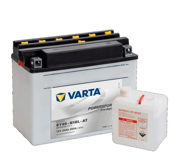 VARTA MC Batteri 12V 20AH 260C (520012)CA (205x90x162mm) +høyre SY50-N18L-AT
