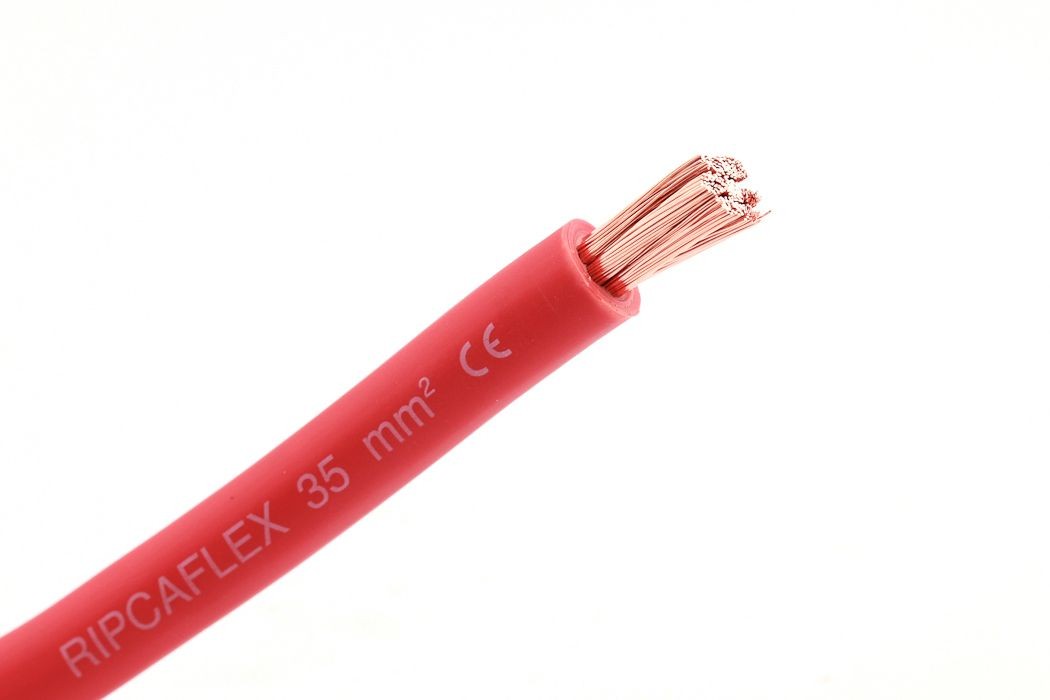 Batterikabel 16mm2 - Rød