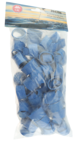 Hummerstrikk - 100 pk - Blå - M/L - 25 mm