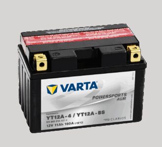 VARTA AGM MC Batteri 12V 11AH 160CCA (150x88x105mm) +venstre YT12A-BS