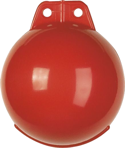 Danfender Garnblåse - 160 mm - PVC - Rød