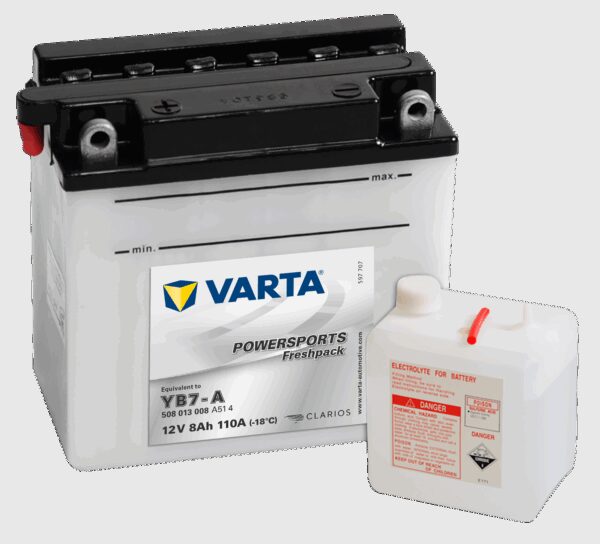 VARTA MC Batteri 12V 8AH 110CCA (137x76x134mm) +venstre YB7-A