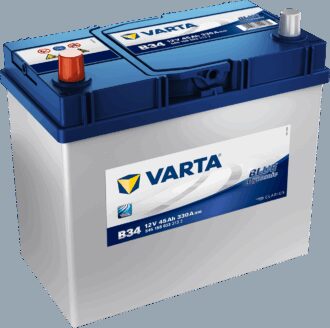VARTA Blue Dynamic Batteri 12V 45AH 330CCA (238x129x200/227mm) +venstre B34