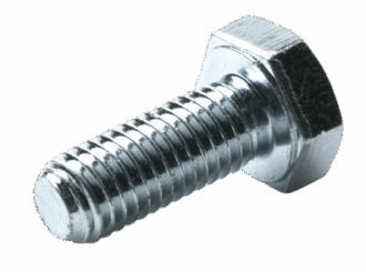 Sekskantbolt ISO 4017 helgjenget elforsinket (FZB) 8.8