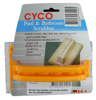 Skrubb med håndtak - Hvit - Fin