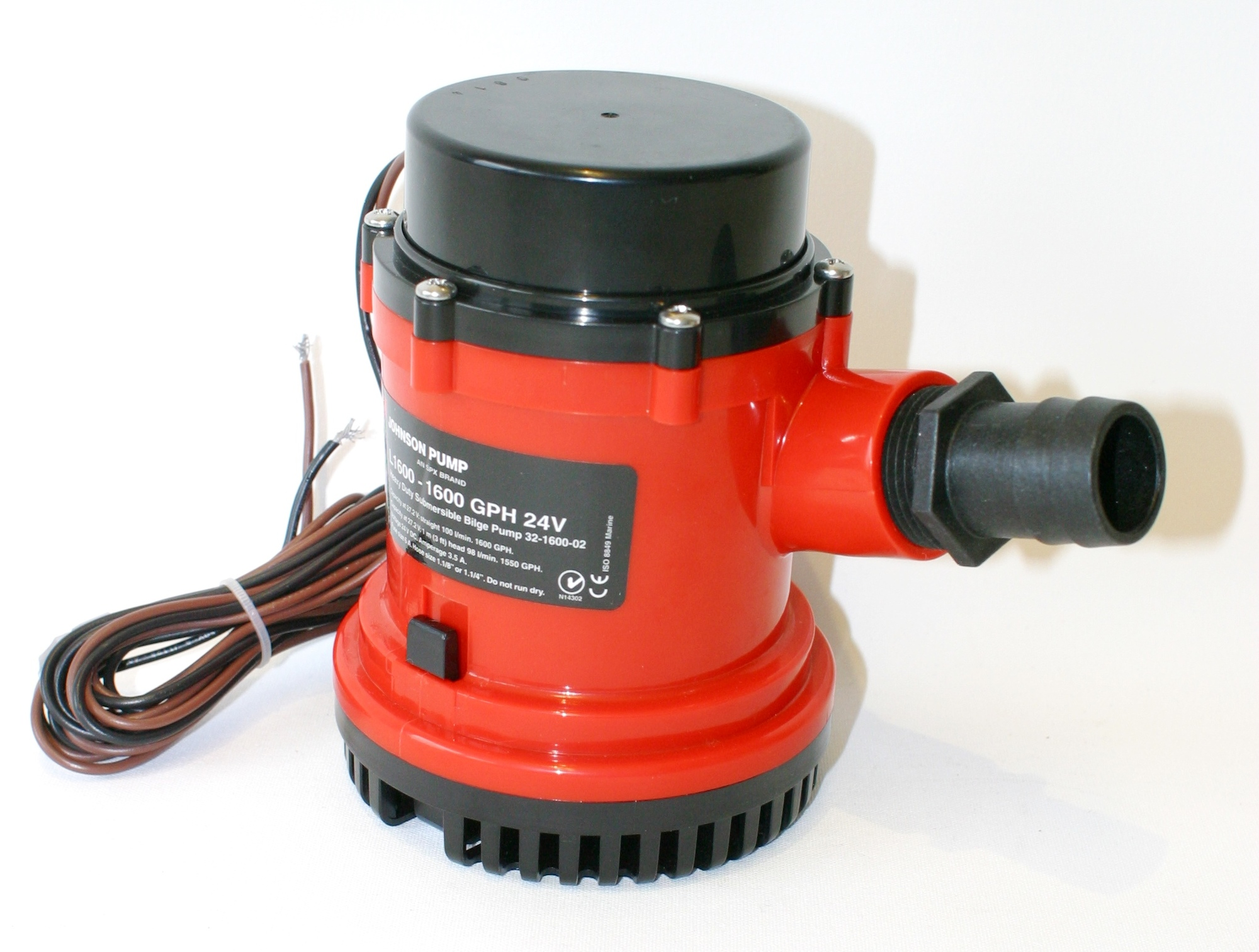 Johnson Pump Lensepumpe L1600 - 24v - 1600 gph - 6000 l/t 2 Johnson Pump Lensepumpe L1600 - 24v - 1600 gph - 6000 l/t - Bilde 2
