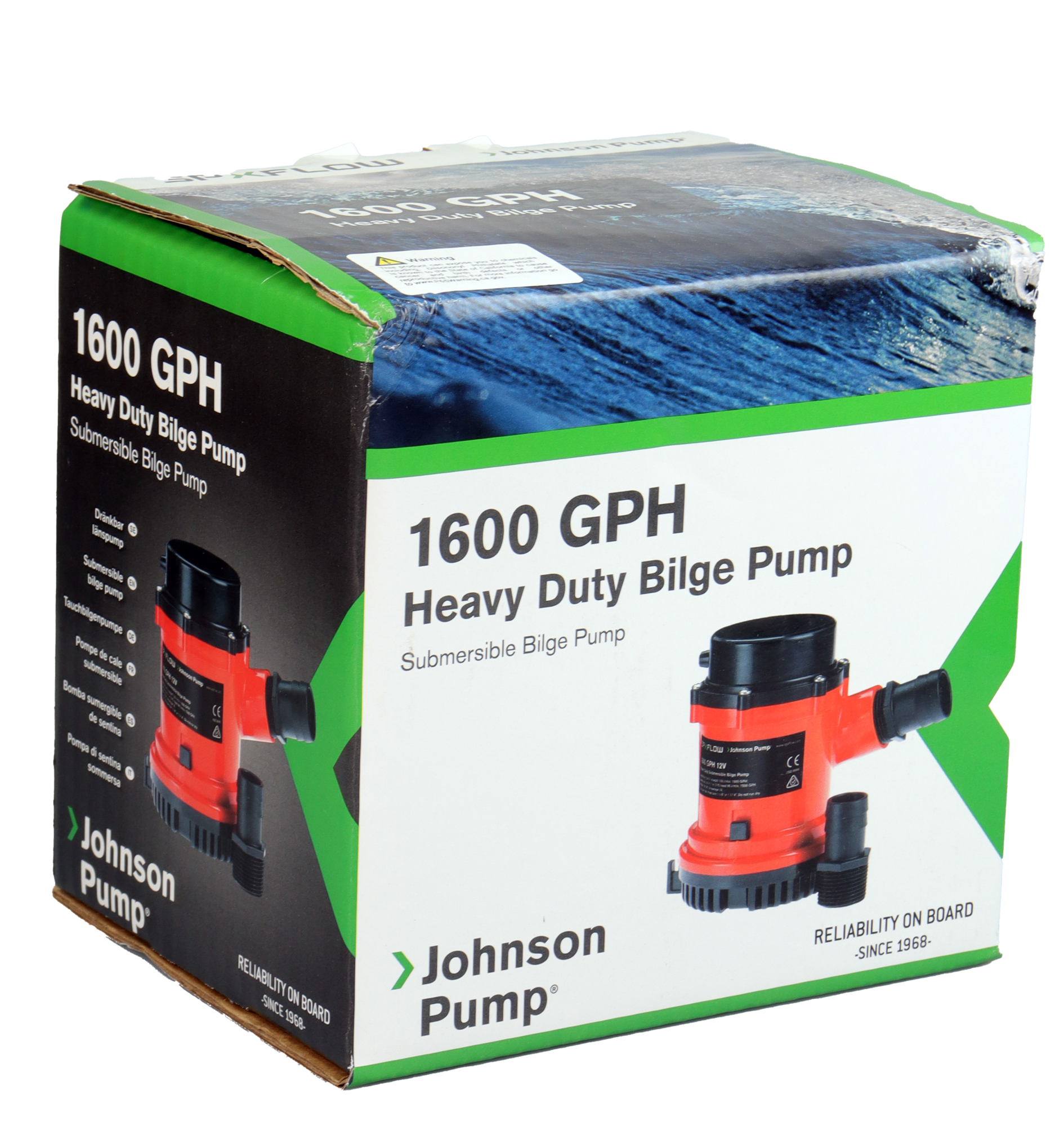 Johnson Pump Lensepumpe L1600 - 24v - 1600 gph - 6000 l/t 3 Johnson Pump Lensepumpe L1600 - 24v - 1600 gph - 6000 l/t - Bilde 3