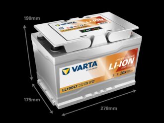 Varta Lithium LL100LT 12V 100Ah - HEAT - Bluetooth (278x175x190mm)
