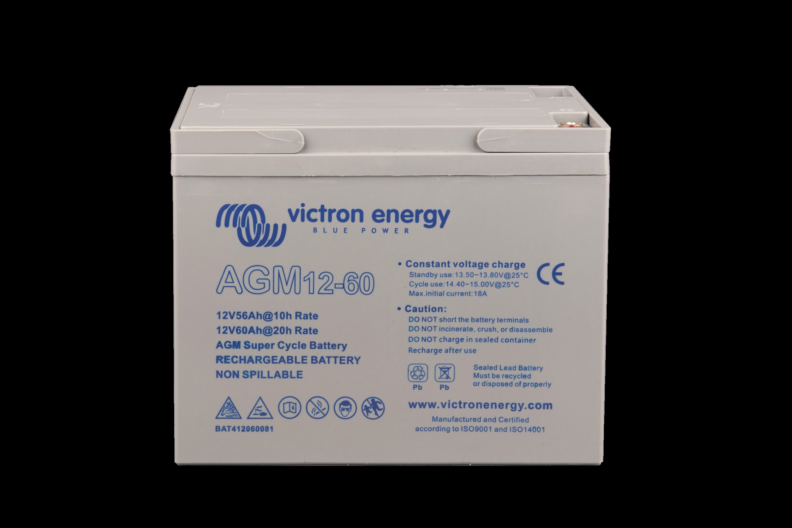 Victron AGM Super Cycle Batteri 12V/60Ah (M5) 1 Victron AGM Super Cycle Batteri 12V/60Ah (M5)