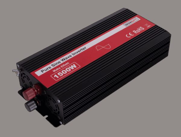 SKANBATT Inverter 12V 1500W Ren Sinus m/Kablet Fjernkontroll