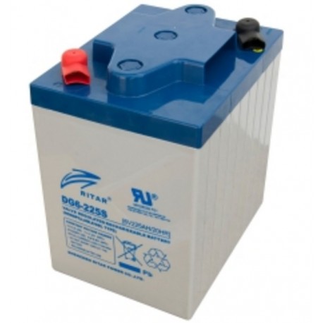 RITAR GEL Deep Cycle Batteri 6V 225AH (243x188x275mm) +diagonalt 1 RITAR GEL Deep Cycle Batteri 6V 225AH (243x188x275mm) +diagonalt