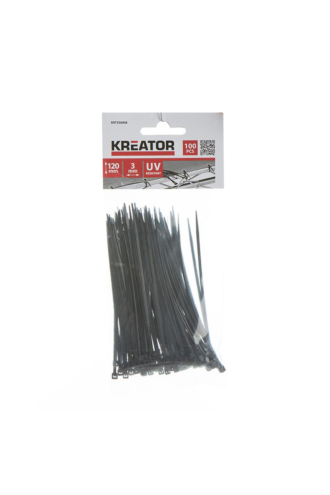 Kreator Strips - 100pk - Sort - UV - 100x2,5mm