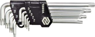 Vorel Torx sett - 9 deler - T10-T50