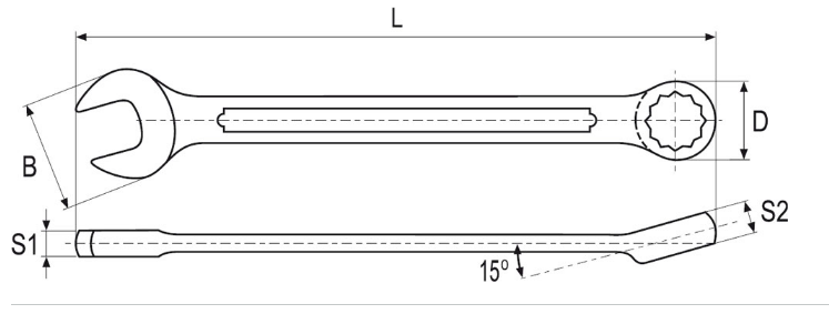 Yato Kombinasjonsnøkkel - CR-V 10mm 1 Yato Kombinasjonsnøkkel - CR-V 10mm