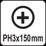 Yato Phillps skrutrekker - Stjerneskrutrekker - PH3x150mm