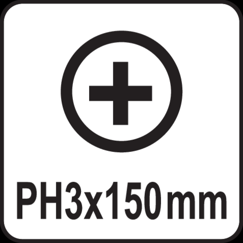 Yato Phillps skrutrekker - Stjerneskrutrekker - PH3x150mm 1 Yato Phillps skrutrekker - Stjerneskrutrekker - PH3x150mm